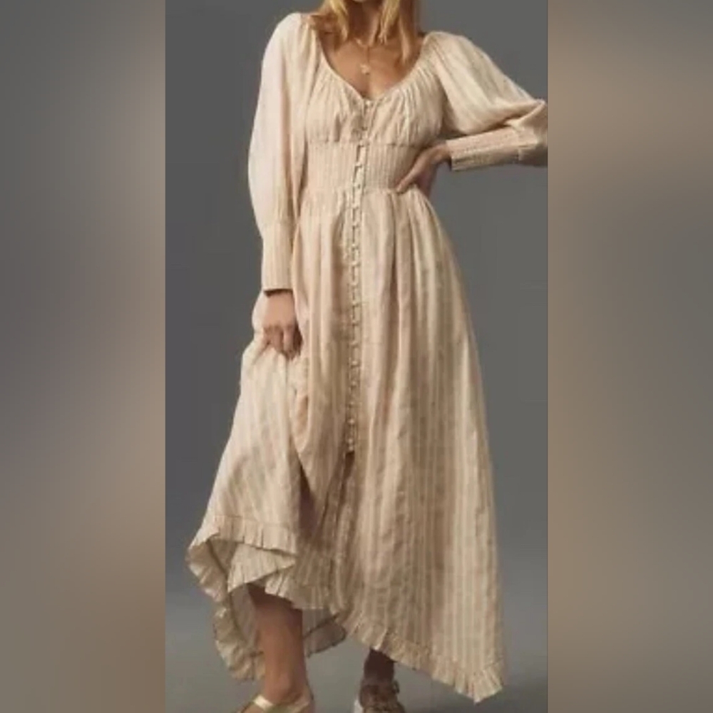 Striped Button-Down Dress